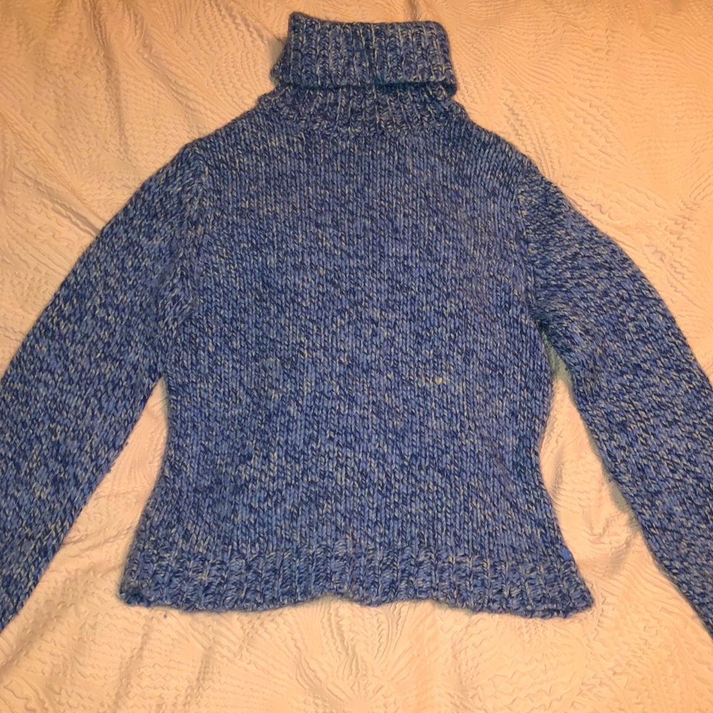 American Eagle Blue Turtleneck Sweater